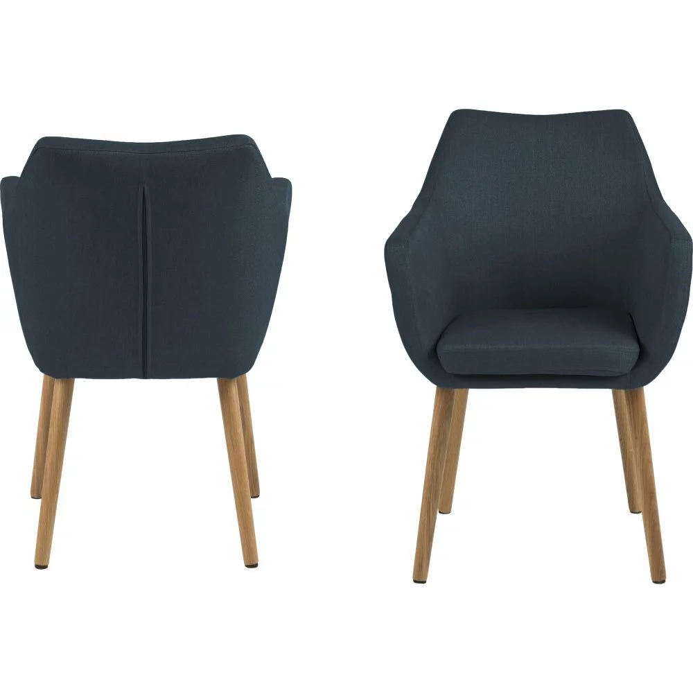 Tuotemerkit Nora Nojatuoli - Sininen/tammi 5 Tuotemerkit Nora Nojatuoli - Sininen/tammi - Bild 3